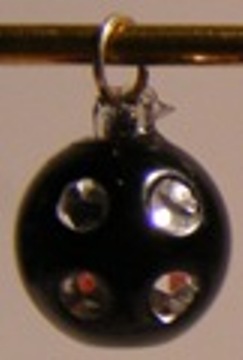 6 MEDIUM JEWELLED BAUBLES